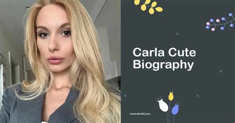 carla cute|Carla Cute: The Rising Star of Russian Entertainment.